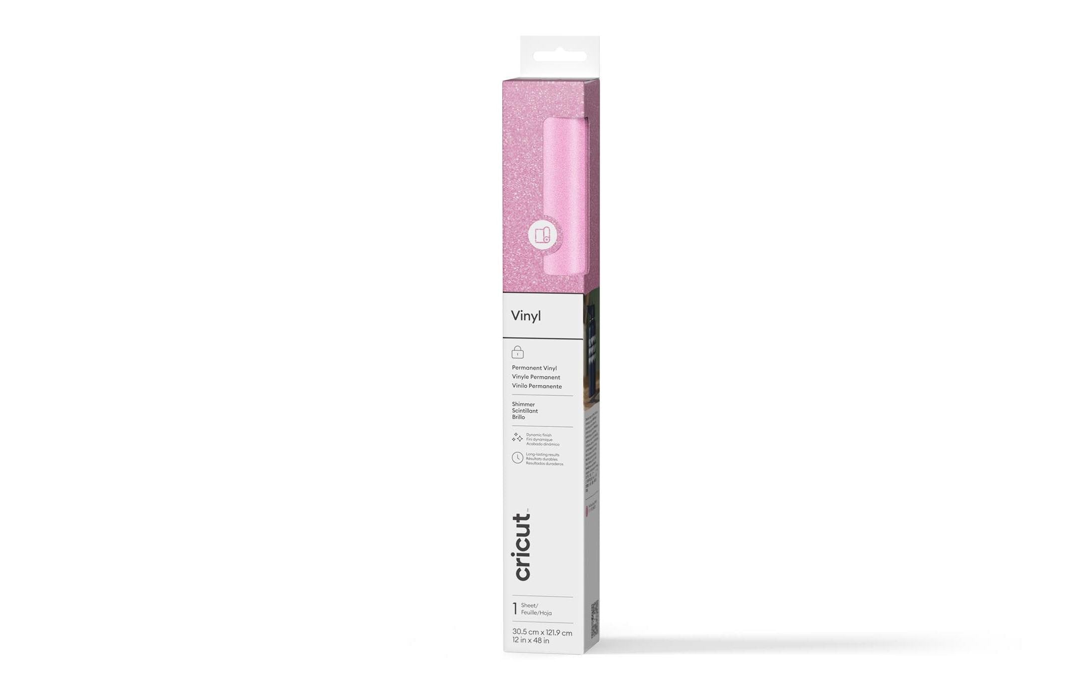 Cricut Vinylfolie Permanent Glanz Pink 1 Rolle à 30.5 x 122 cm