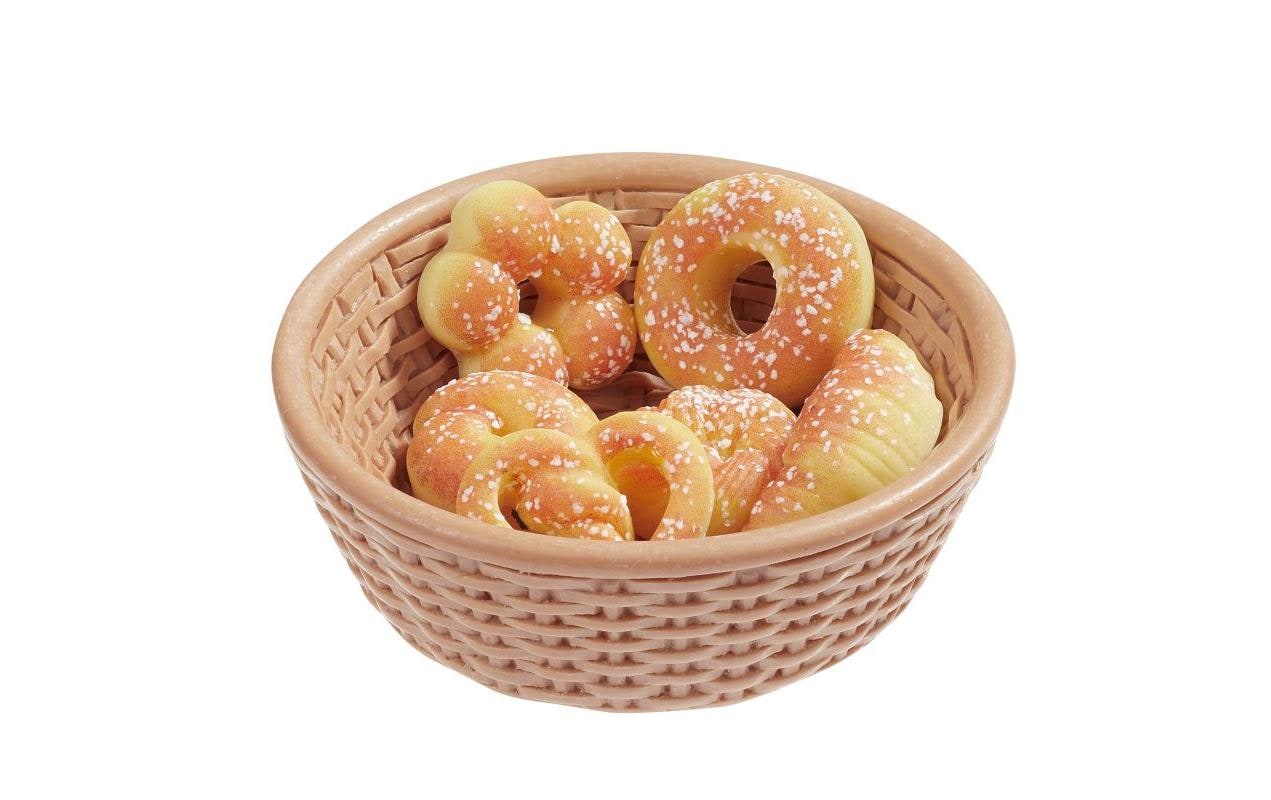 Hobbyfun Mini-Figur Gebäck-Korb 4.5 x 1.5 cm, 7-teilig