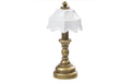 Hobbyfun Mini-Figur Tischlampe 2 x 4.3 cm, 1 Stk, messing-weiss