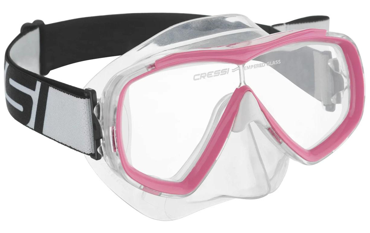 CRESSI ESTRELLA JR TXLE STRAP MASK CLEAR/PINK