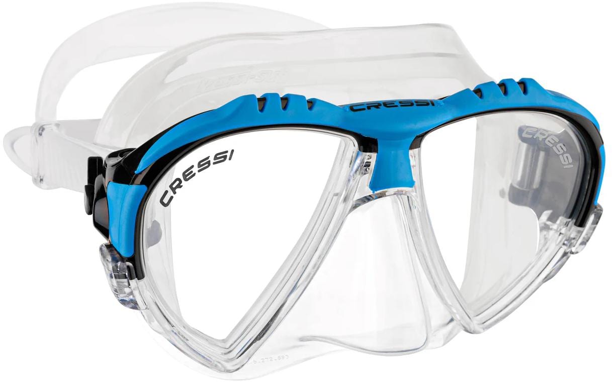 CRESSI MATRIX MASK SIL CLEAR/FRAME BLUE