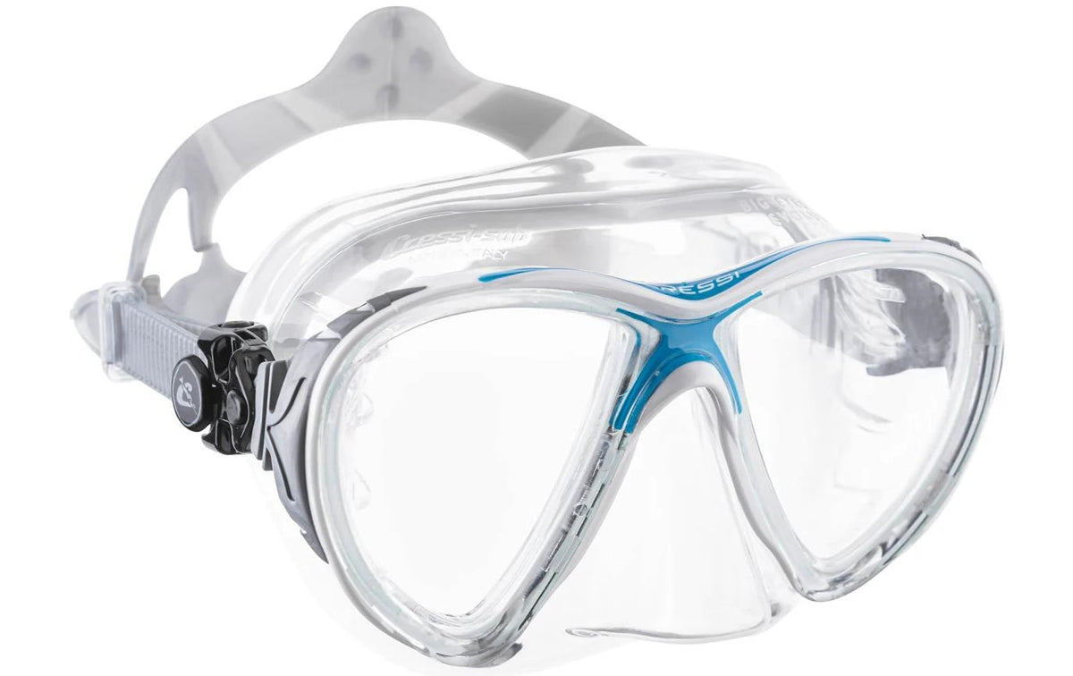 CRESSI BIG EYES EVOLUTION MASK SIL CRYSTAL/FRAME BLUE BLACK