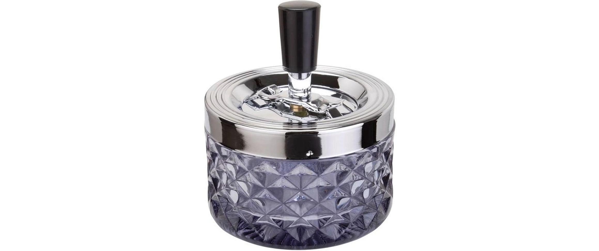 Dameco Schleuder-Aschenbecher rauch D: 9.5cm, Material: Glas