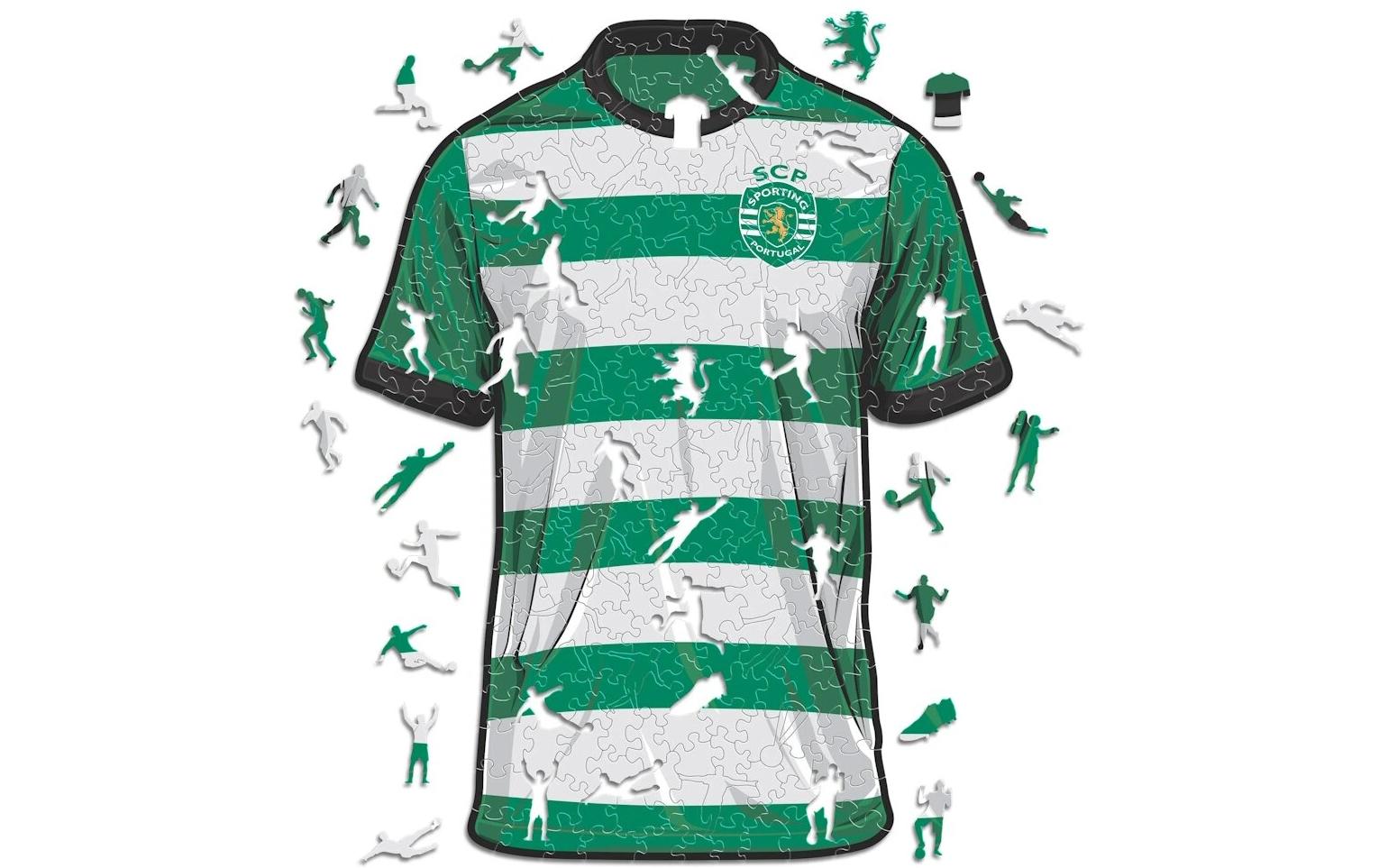 Sporting CP - Trikot Holz Puzzle Grösse M (270 Teile)