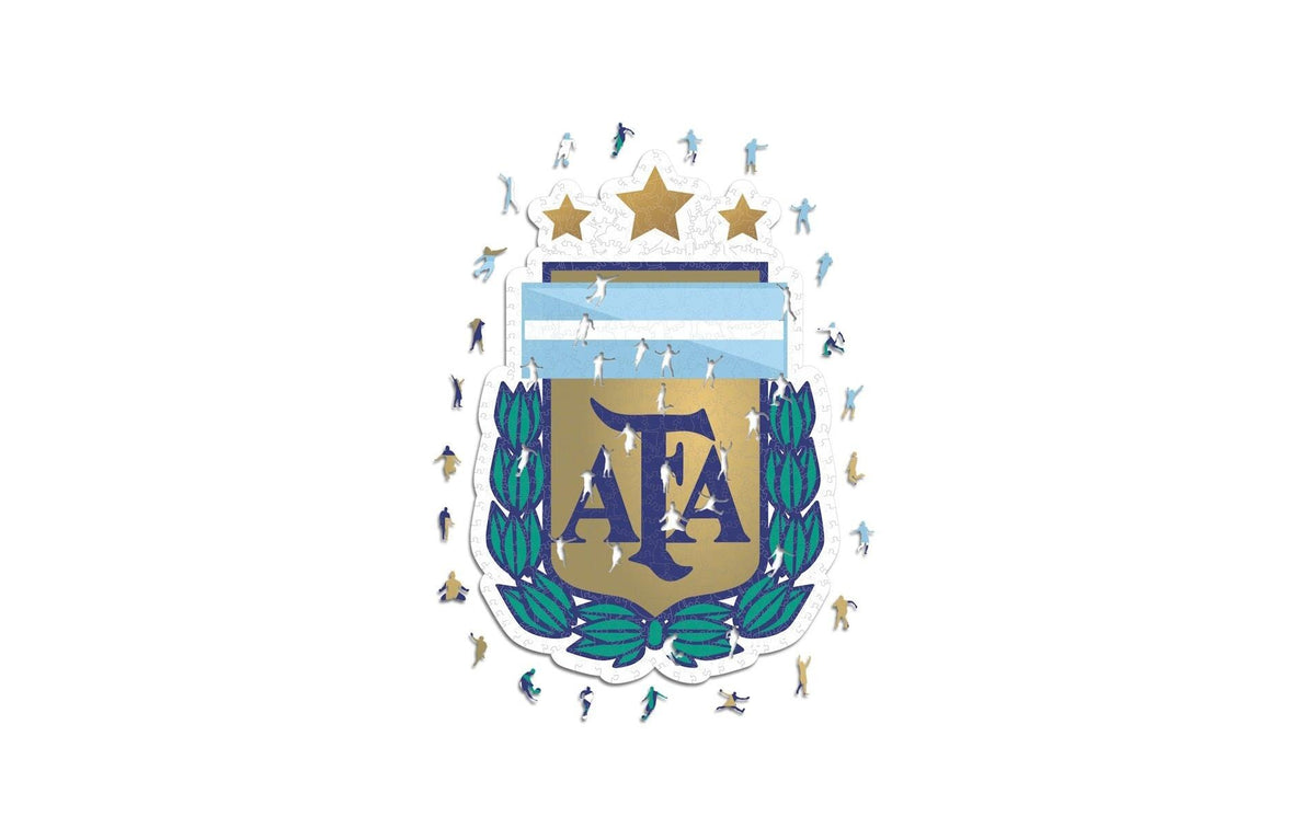 Nationalmanschaft Argentinien- Logo Holz Puzzle Grösse M (270 Teile)