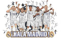 Real Madrid CF - 5 Spieler Holz Puzzle Grösse M (270 Teile)