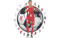 Liverpool FC - Darwin Nuñez Holz Puzzle Grösse M (270 Teile)