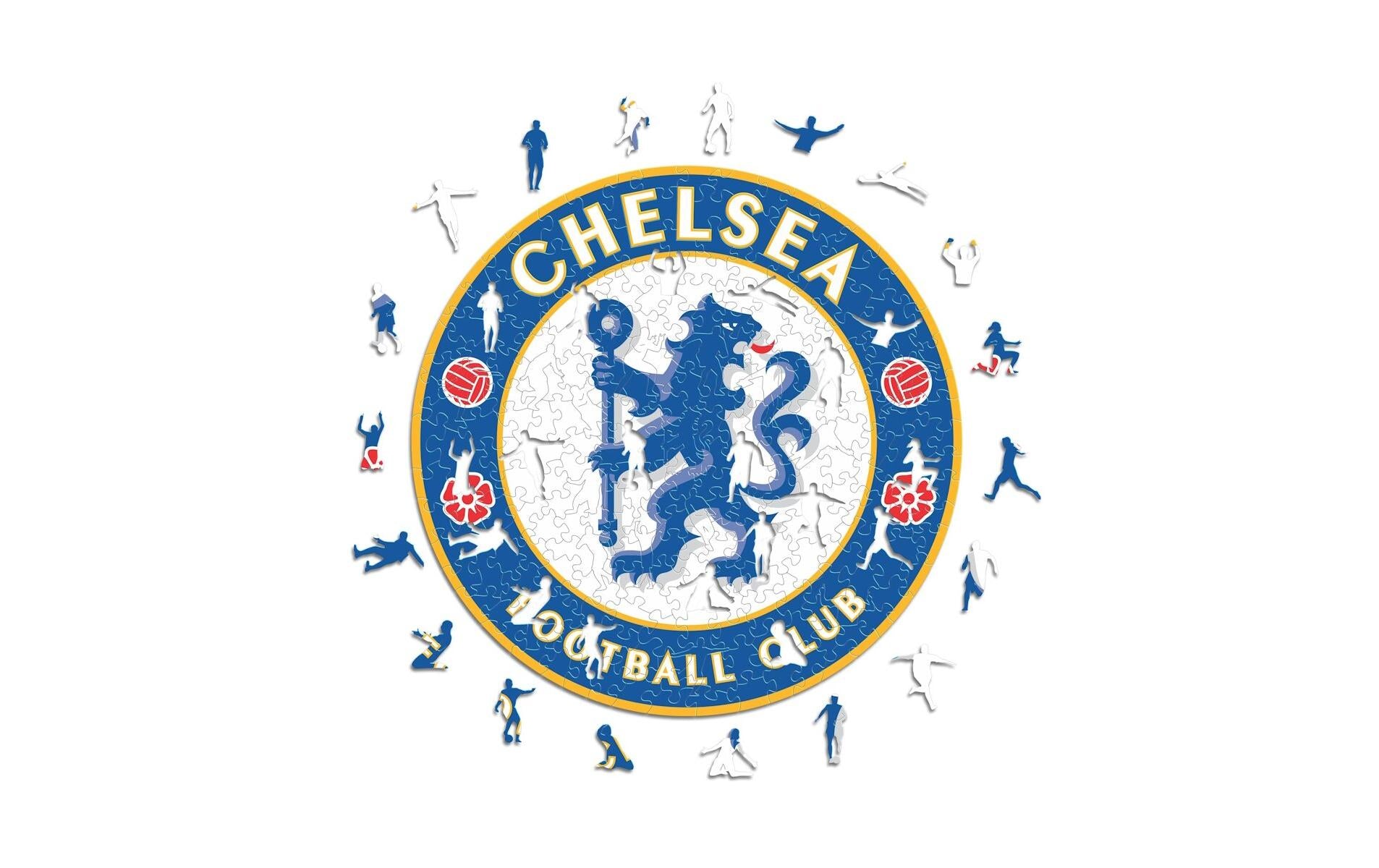 Chelesea FC - Logo Holz Puzzle Grösse M (270 Teile)