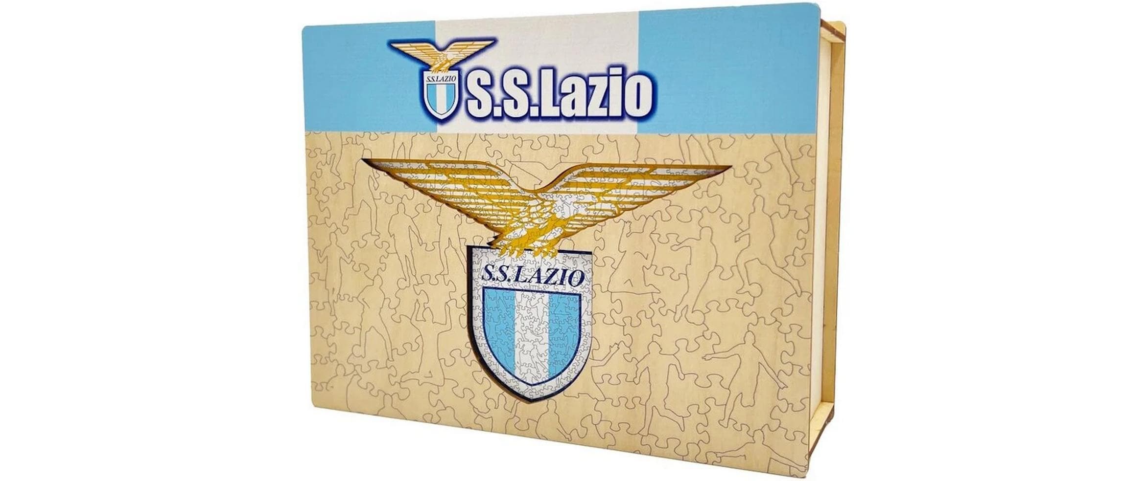SS Lazio - Logo Holz Puzzle Grösse S (150 Teile)