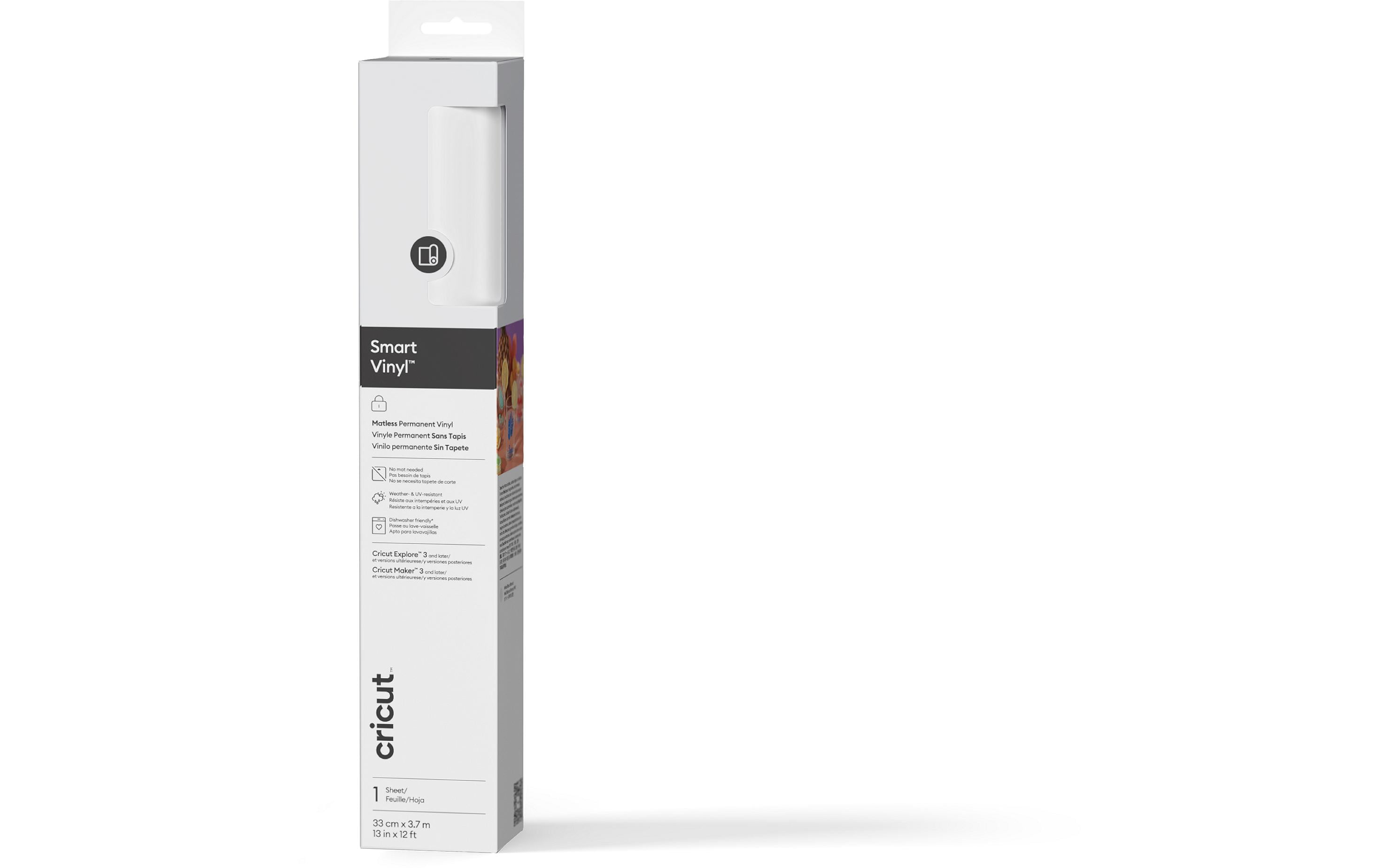 Cricut Vinylfolie Smart Permanent Weiss 1 Rolle à 33 x 366 cm