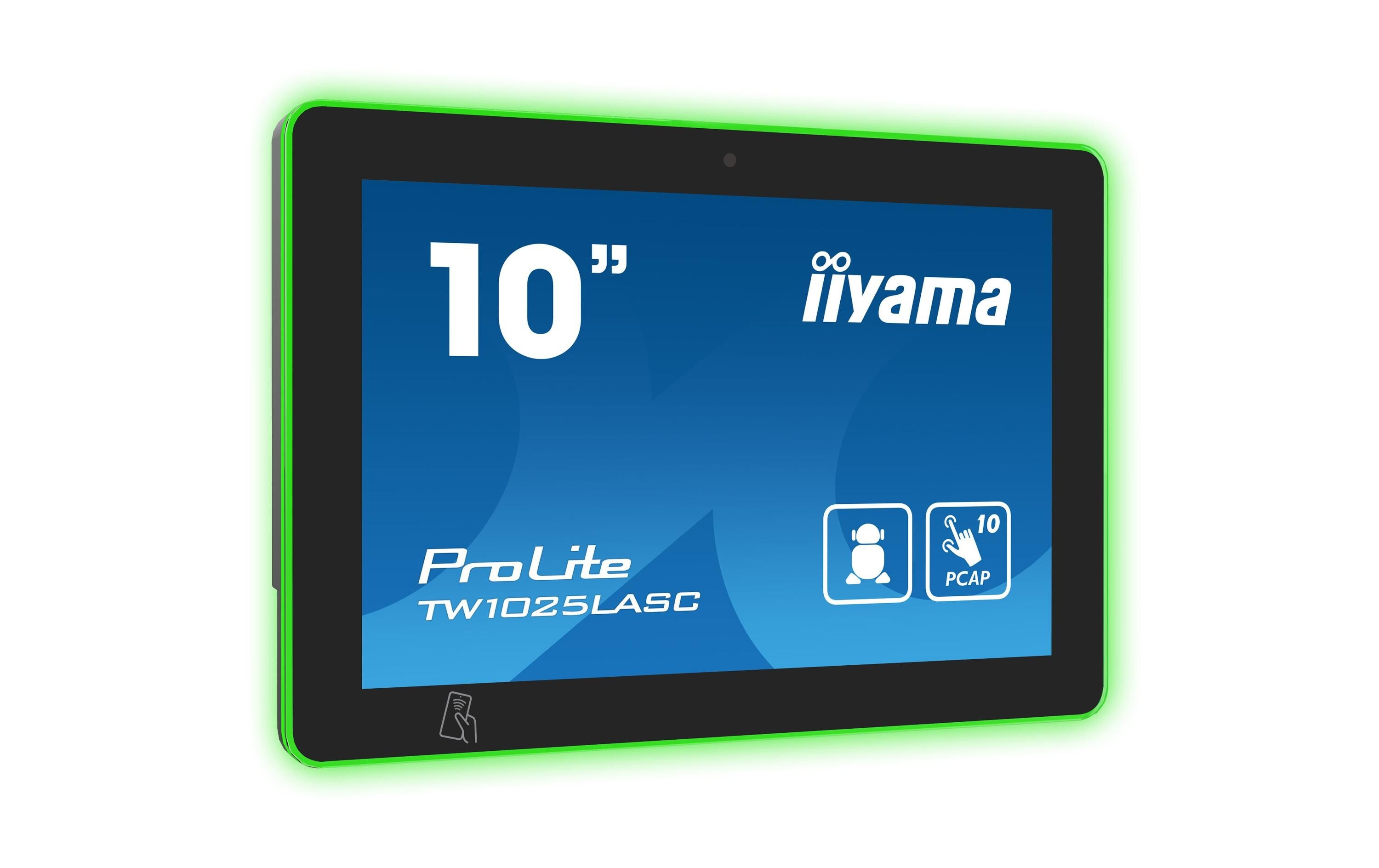 iiyama  TW1025LASC-B1PNR 10.1" 1280 x 800 NFC/RFID/LED-Licht