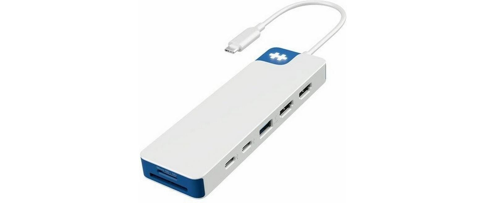 HyperDrive Flex 9P Dual 4K HDMI USB-C Hub blau