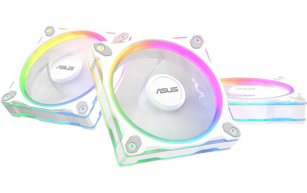ASUS PRIME MR120 FAN ARGB WHITE 3IN1 120x120x28mm, PWM, 1600rpm, max. 21 dB