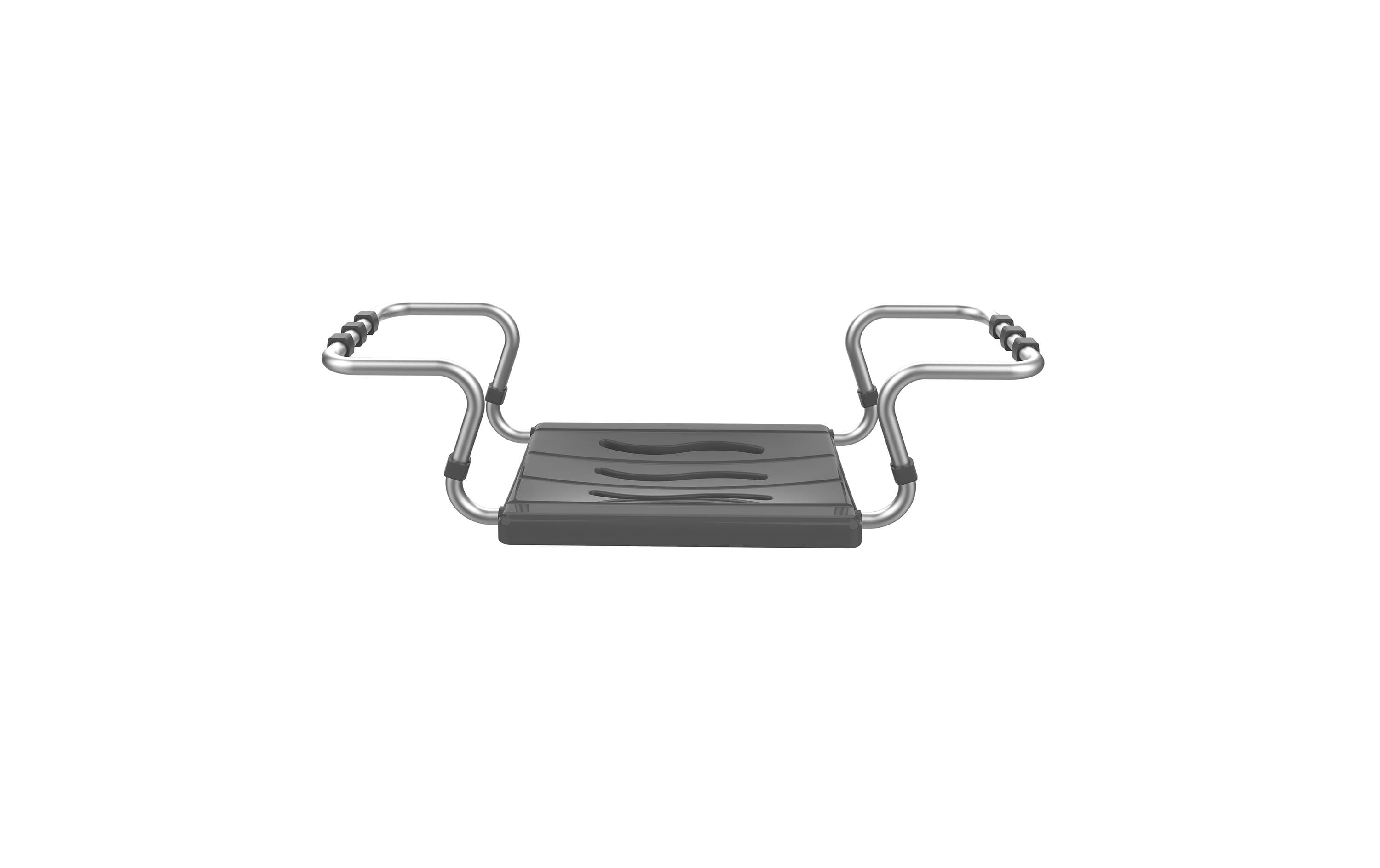 MSV Badewannensitz dunkelgrau, Aluminium/PP