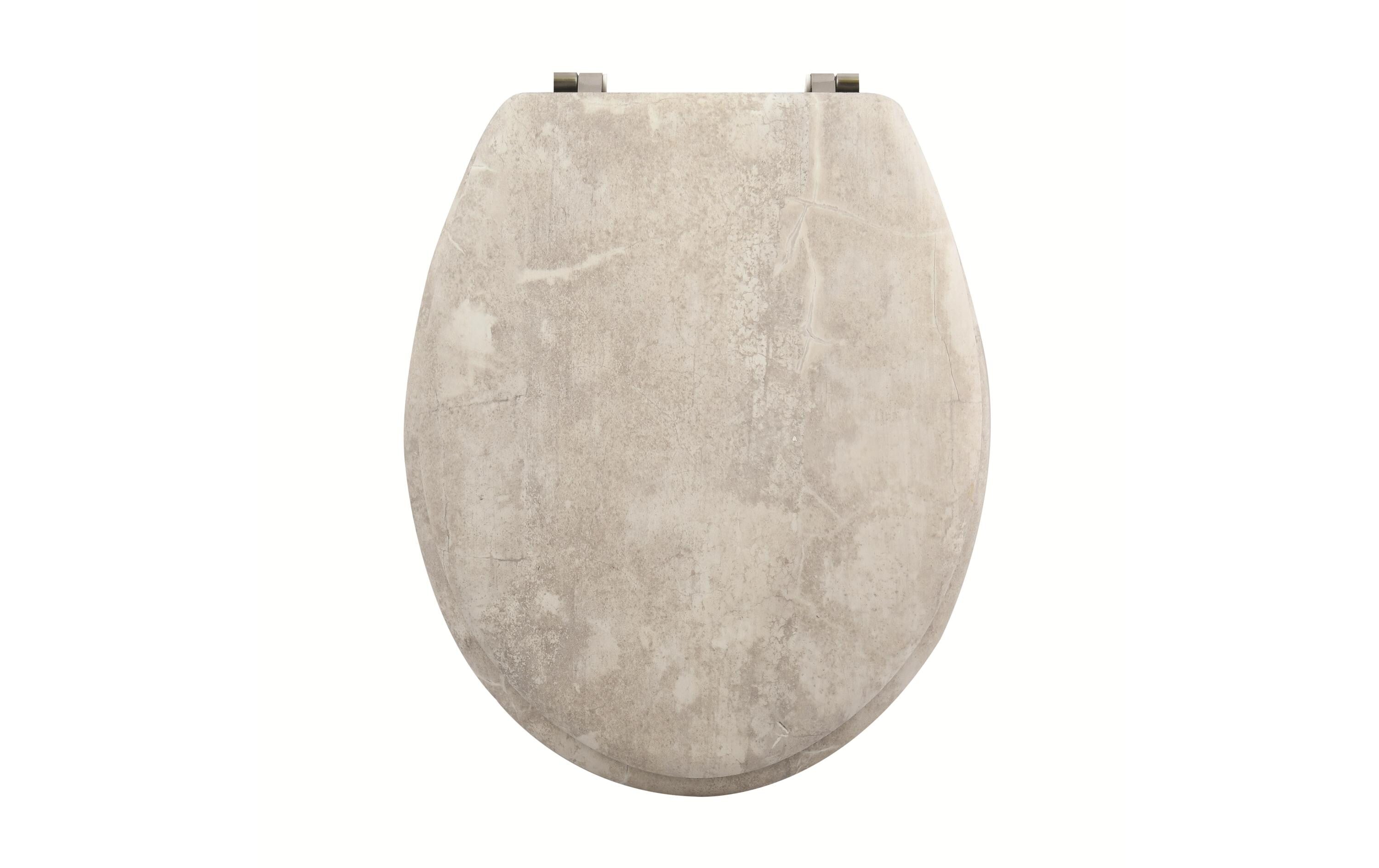 MSV WC-Sitz Stonehenge grau, MDF