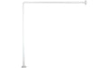 MSV Eck Duschstange Aluminium  80 x 80 cm weiss