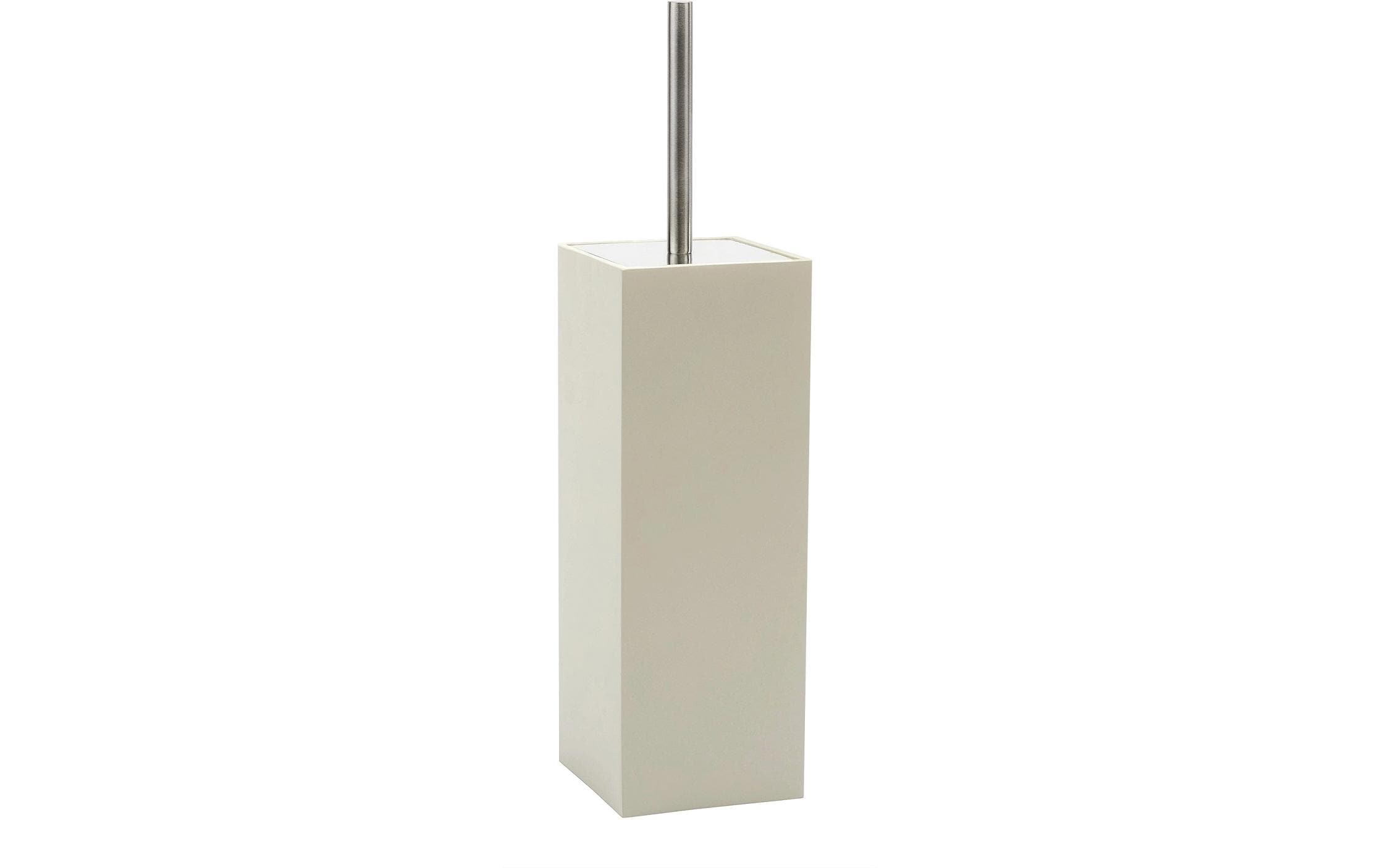 Aquanova WC-Bürstenhalter Moon, Leinen 10x10x38.5 cm, Polymarmor, Edelstahl