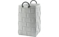 Aquanova Wäschekorb Dix 66L, Grau 34x34x57.5 cm, Polyester,Pet, Bambus