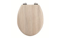 MSV WC-Sitz Parkett Dunkel Beige, MDF