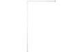 MSV Duschstange Aluminium 80x80x80 cm weiss, 3-teilig