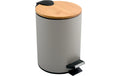 Spirella Treteimer Adonis 5L Taupe, Stahl/Bambus