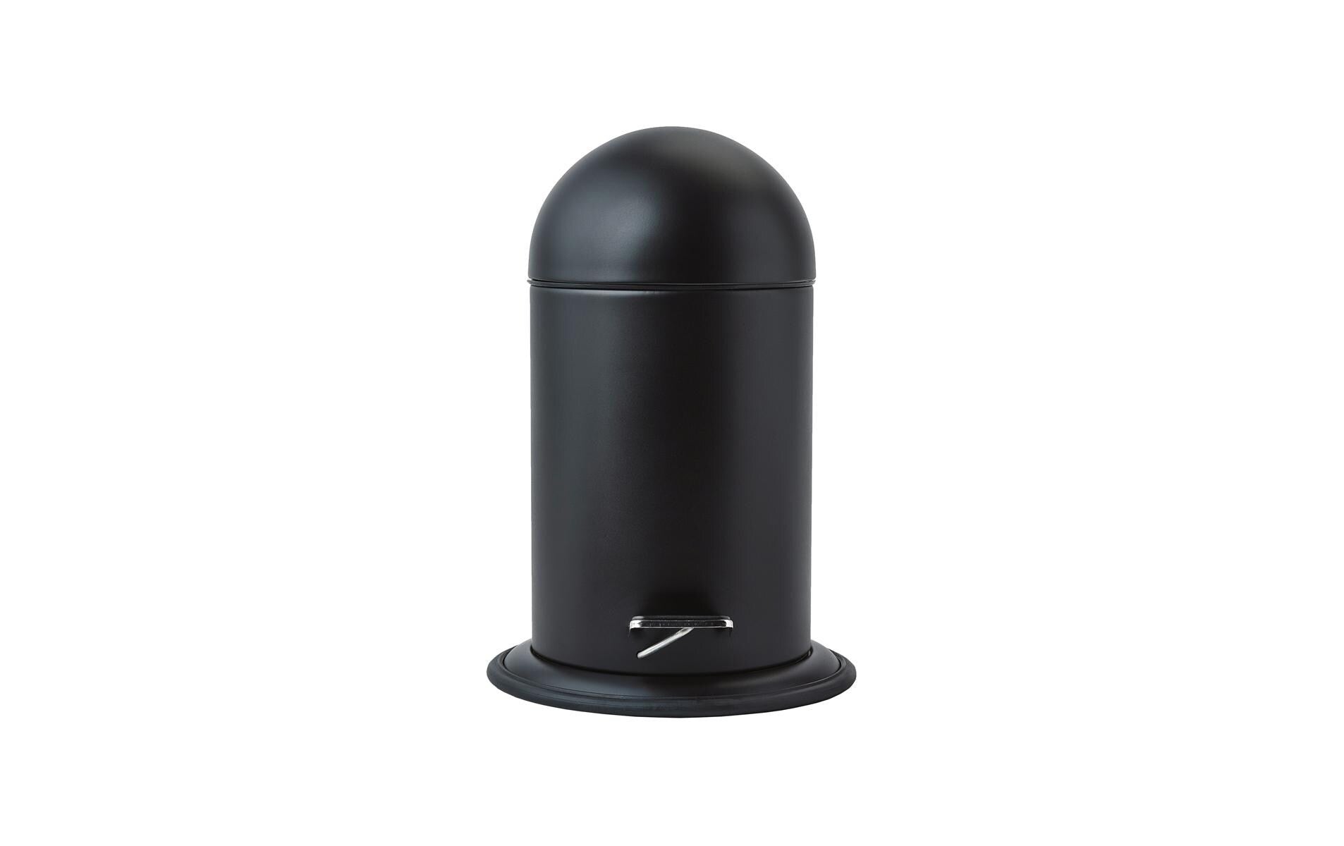 Aquanova Kosmetikeimer Ona 3L, Schwarz 17-22x34 cm (DxH), Polyresin, Edelstahl