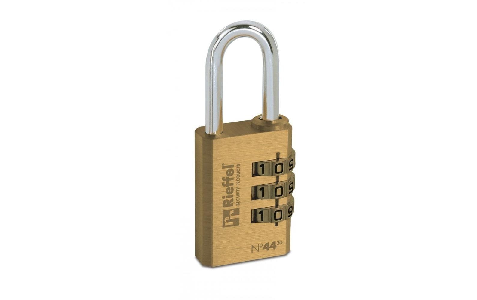 Rieffel Messing Zahlenschloss klein 3-stelliger Zahlencode