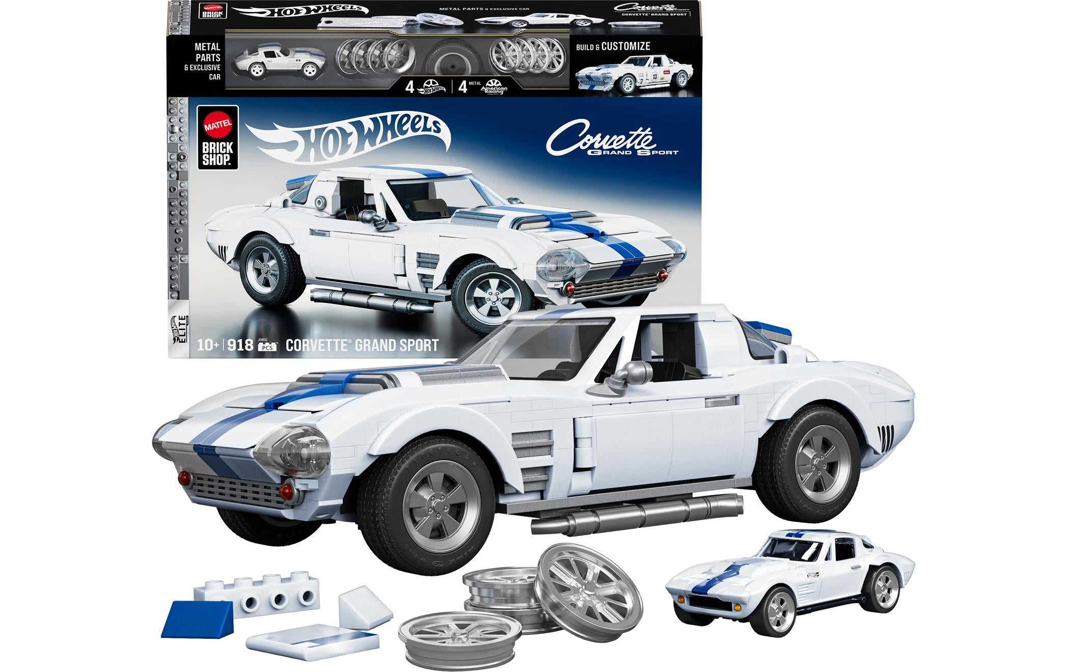 Mattel Brick Shop HW ELITE SERIES CORVETTE