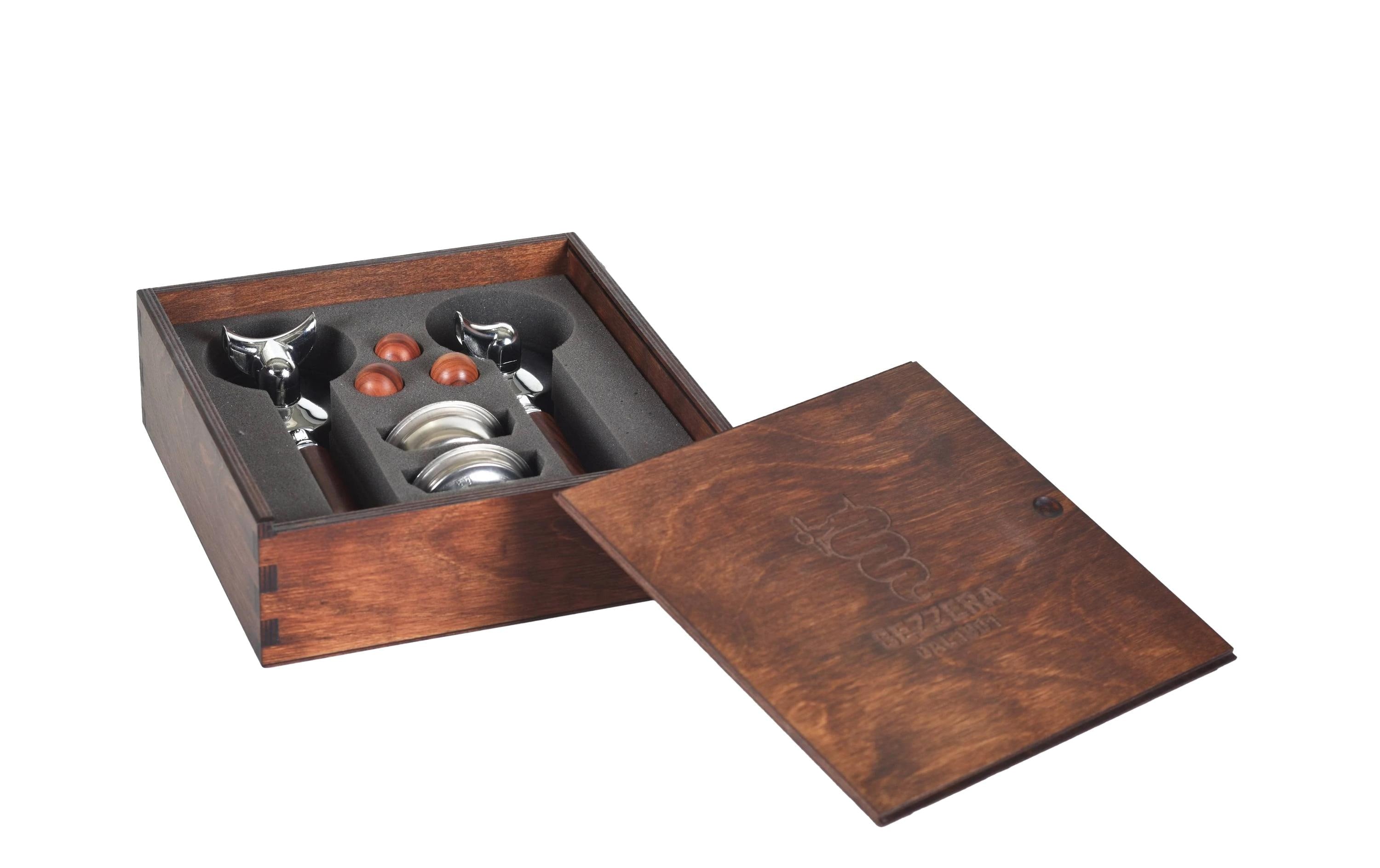 Bezzera Siebtraegerset Rosenholz E61 Griffset für E61 Maschinen