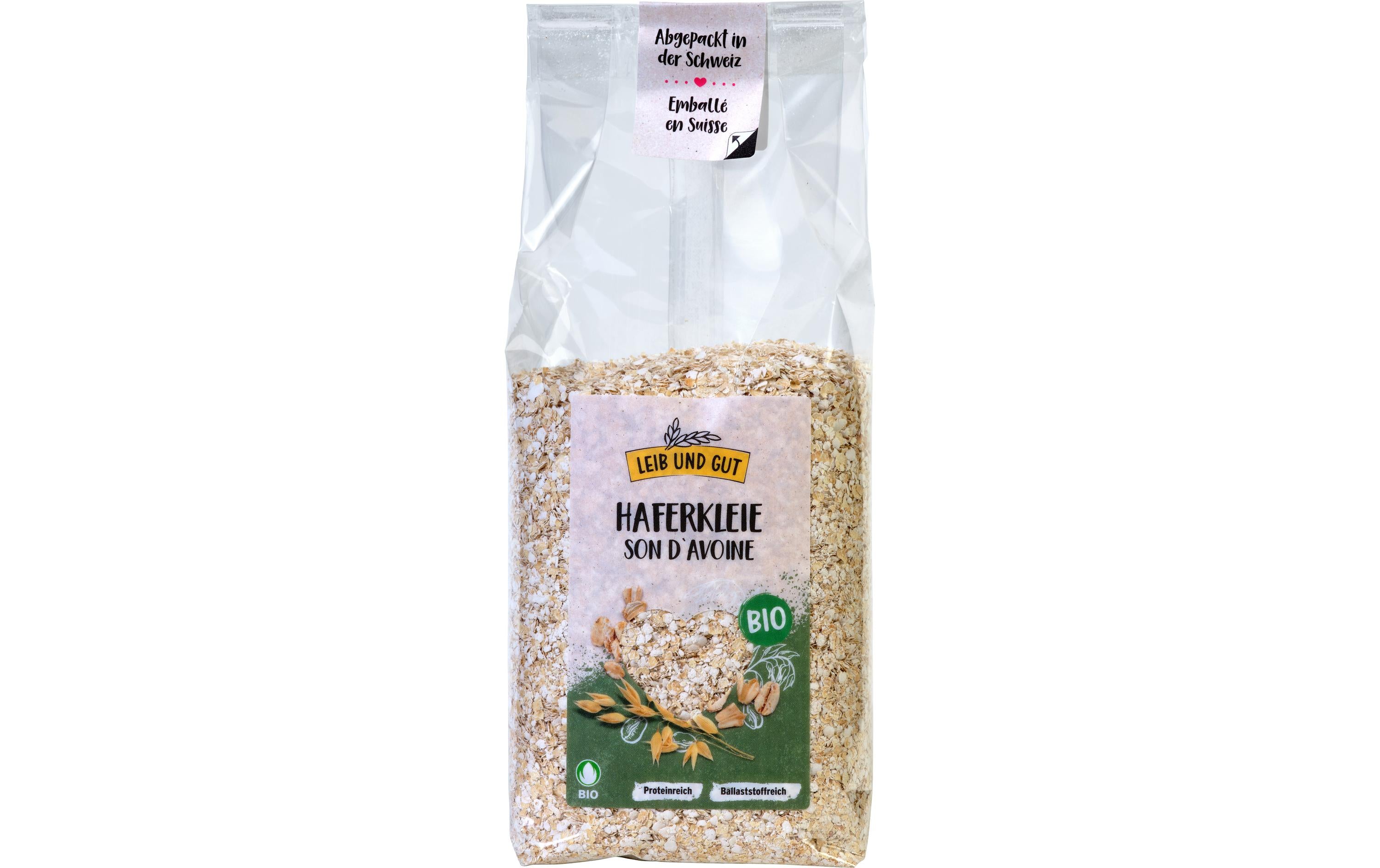 Hafer Kleie ausgewalzt BIO Knospe Import 250 g