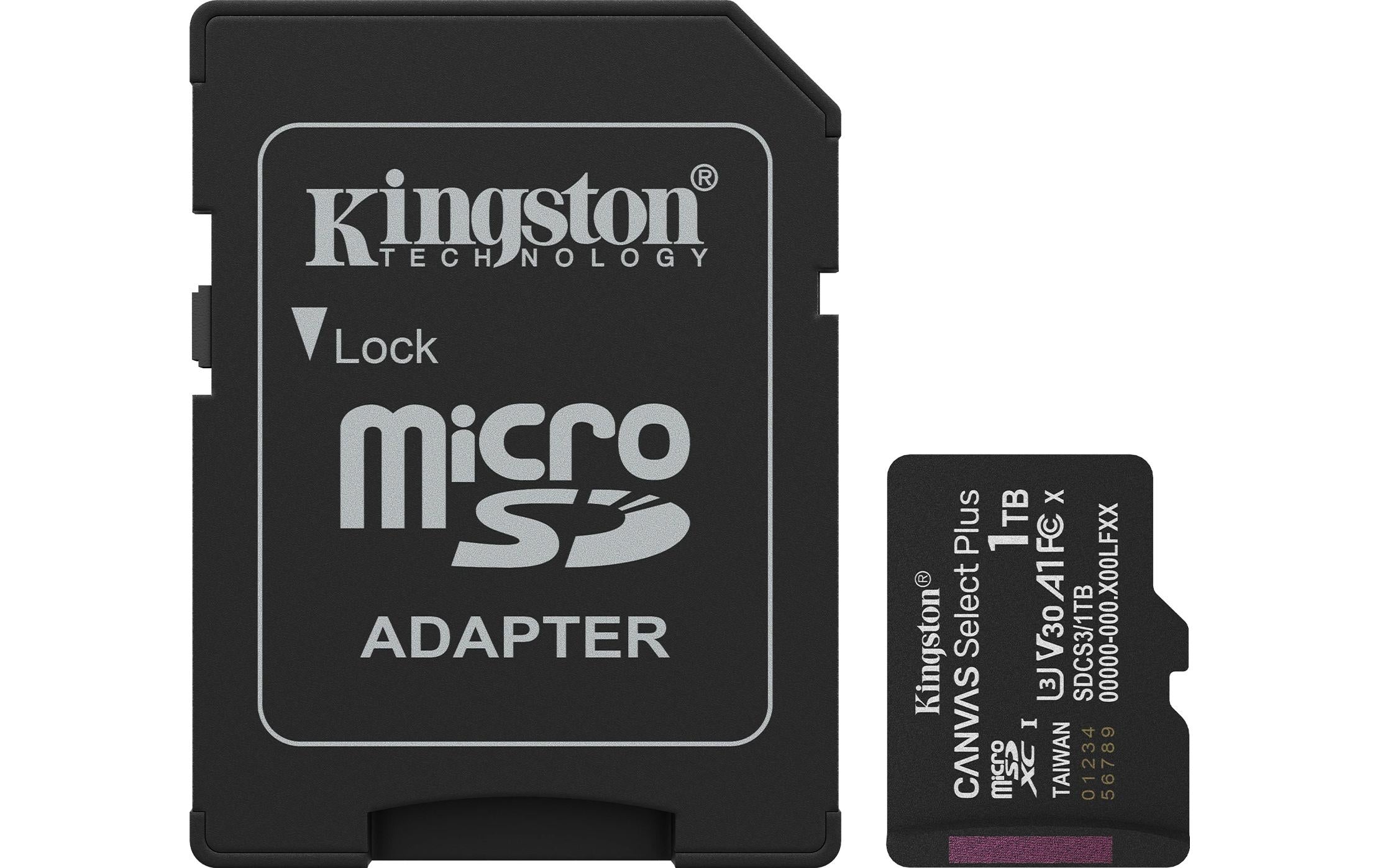 Canvas Select Plus microSDXC Card 1TB Gen3 A1, lesen 150MB/s, schreiben 85MB/s