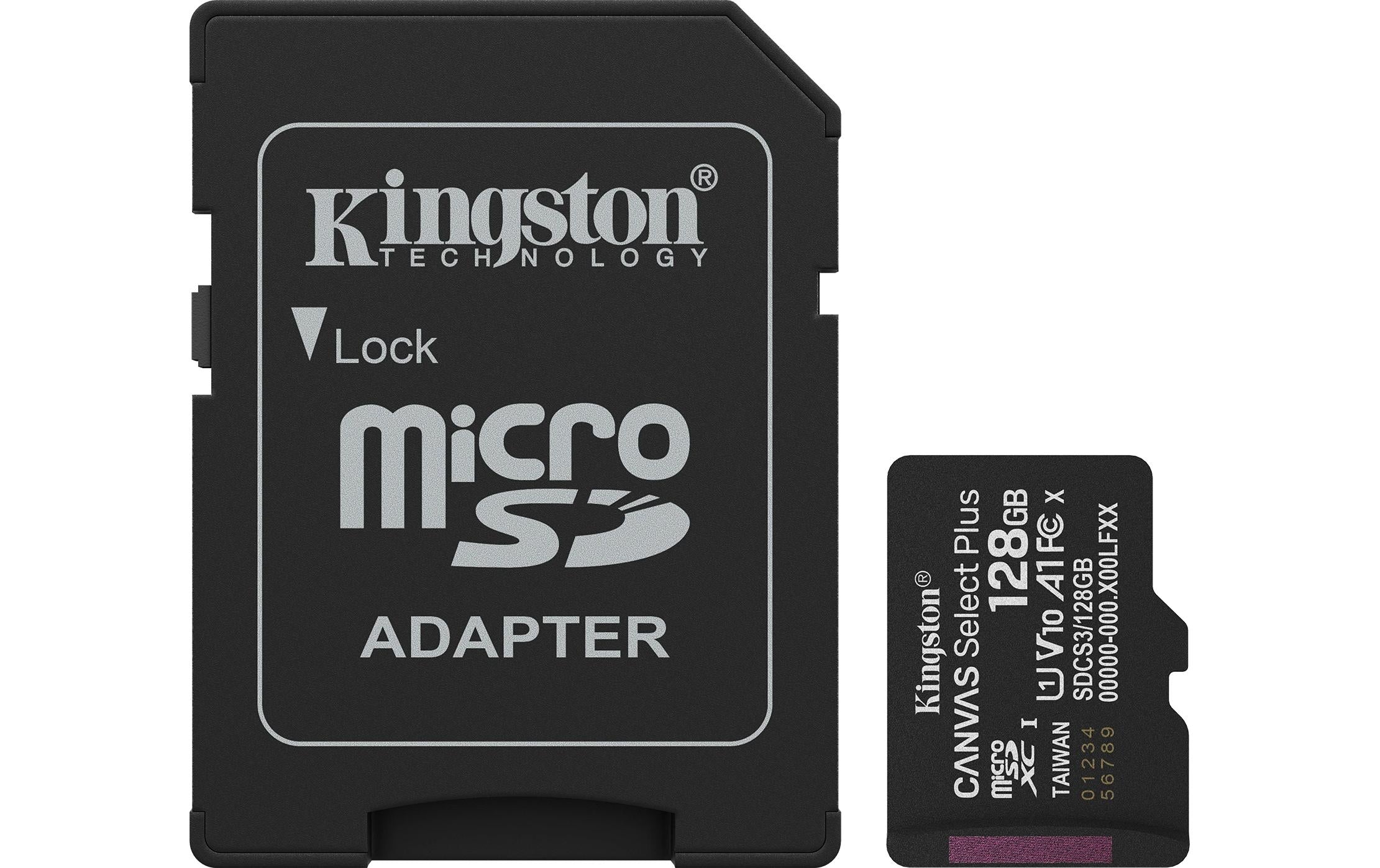 Canvas Select Plus microSDXC Card 128GB G3 A1, lesen 150MB/s, schreiben 85MB/s