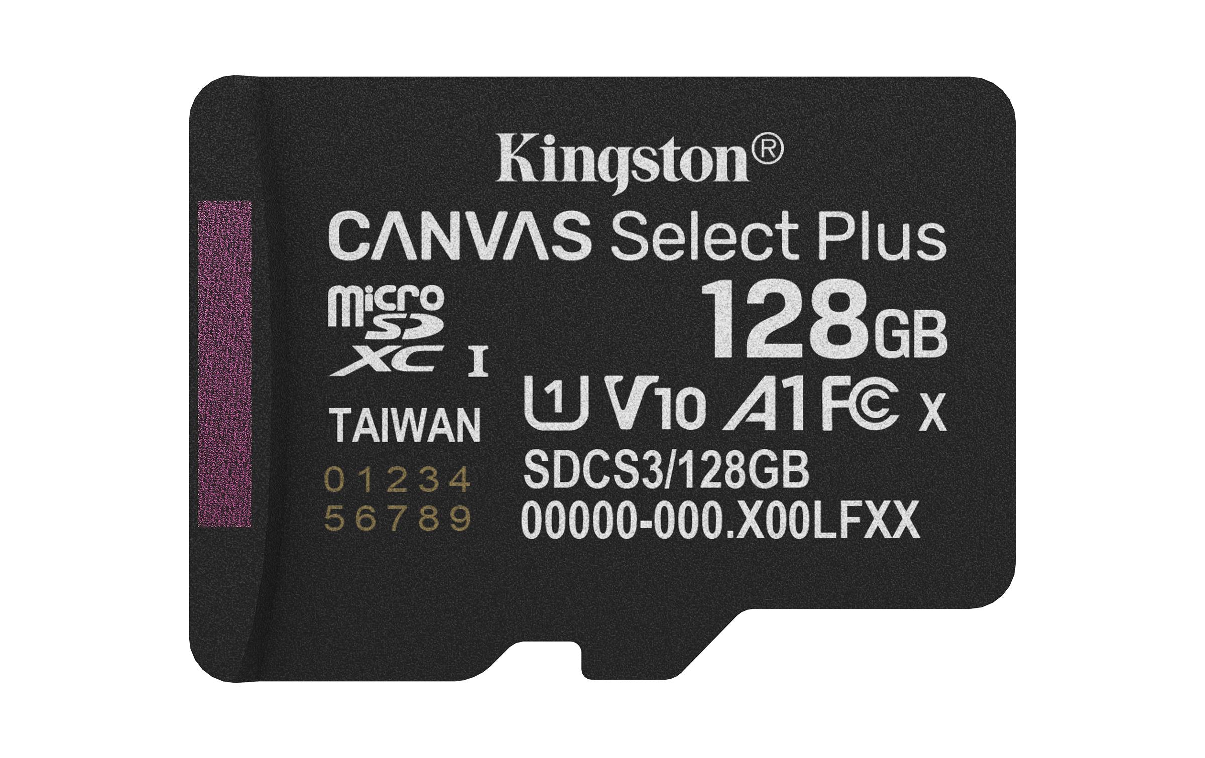 Canvas Select Plus microSDXC Card 128GB G3 A1, lesen 150MB/s, schreiben 85MB/s