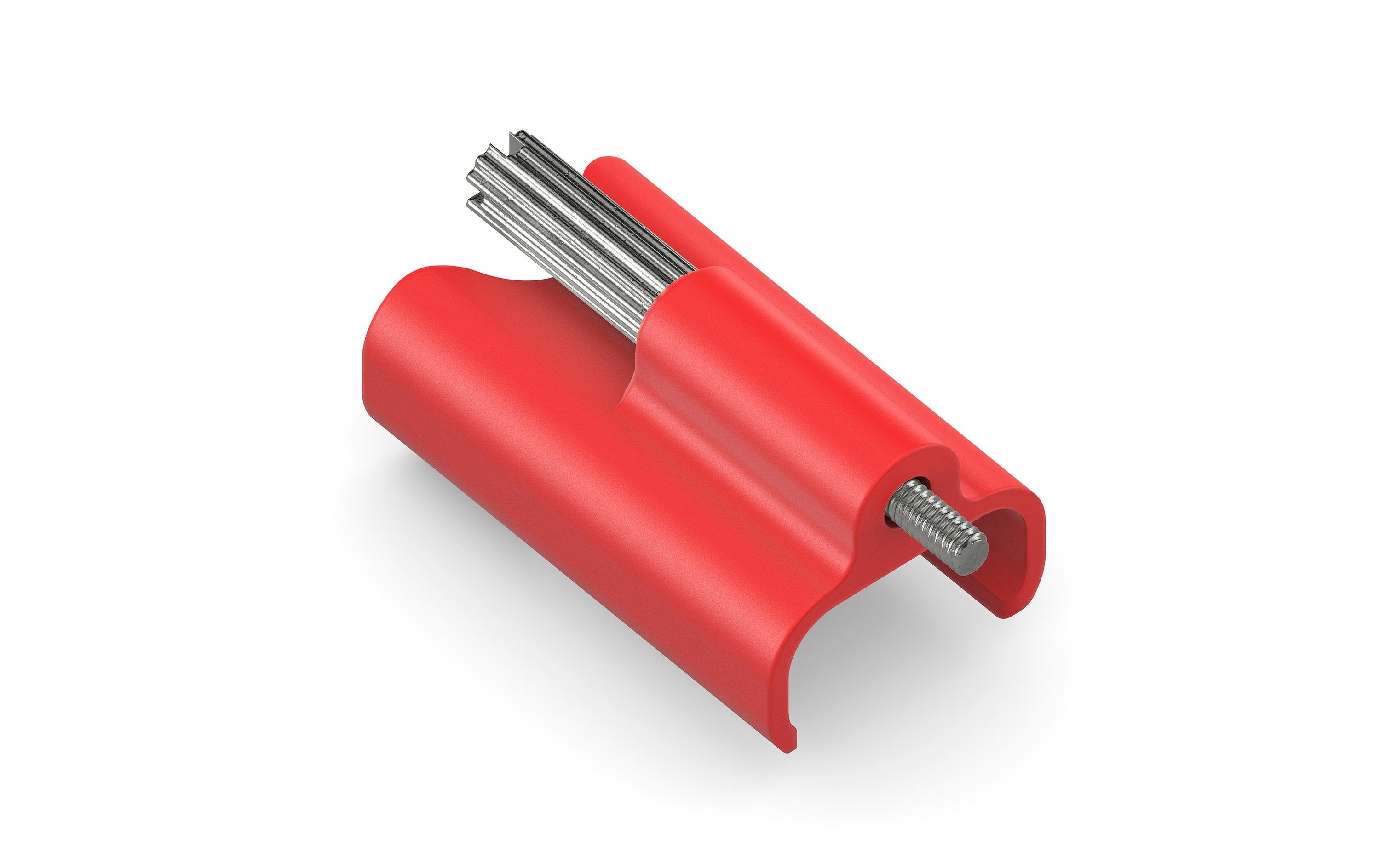MicroX4 Verriegelungsclip, rot, 1 Stk USB-C True Locking System Clip