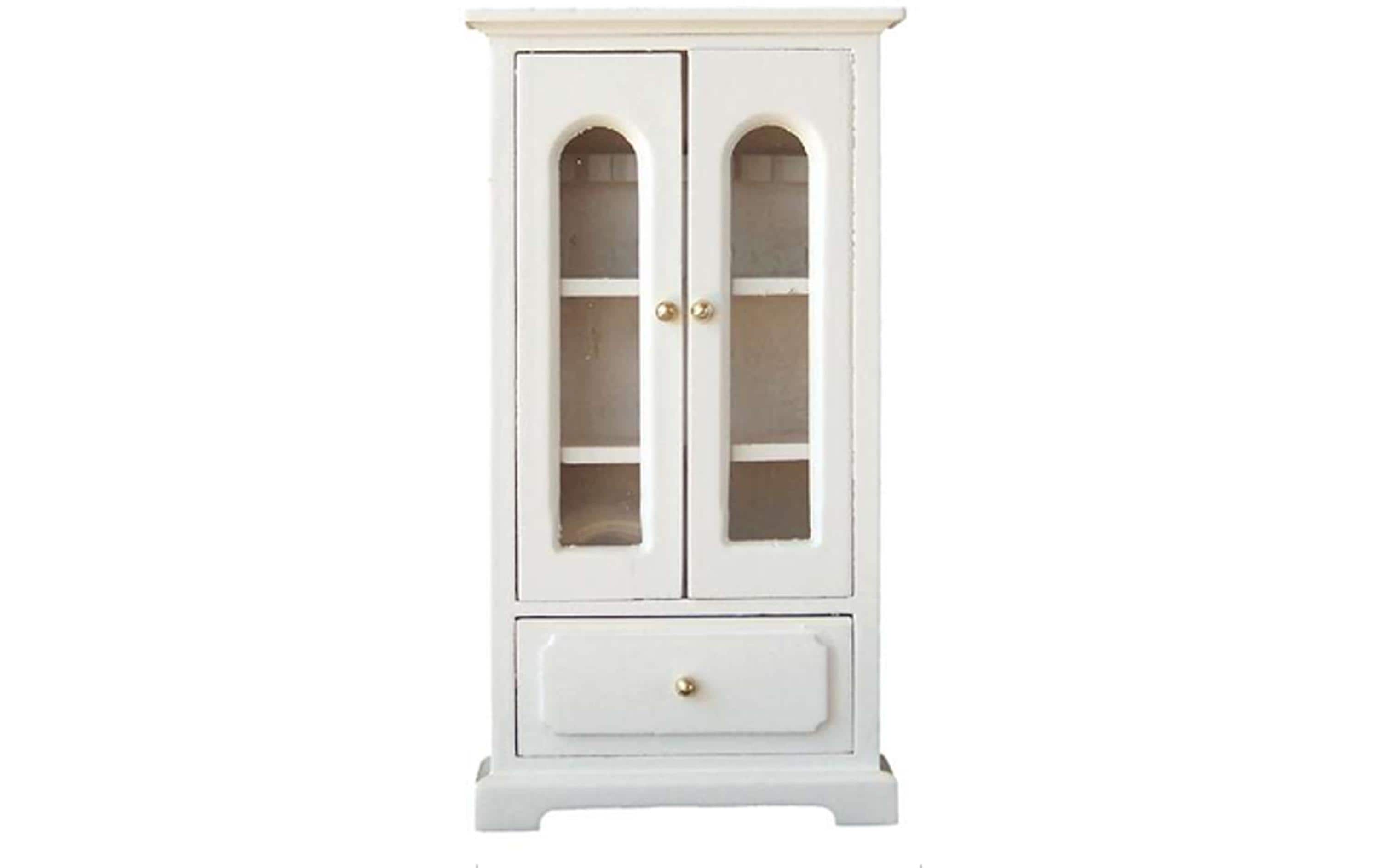 Bottsa Mini-Figur Bücherschrank, weiss 7 x 14 cm