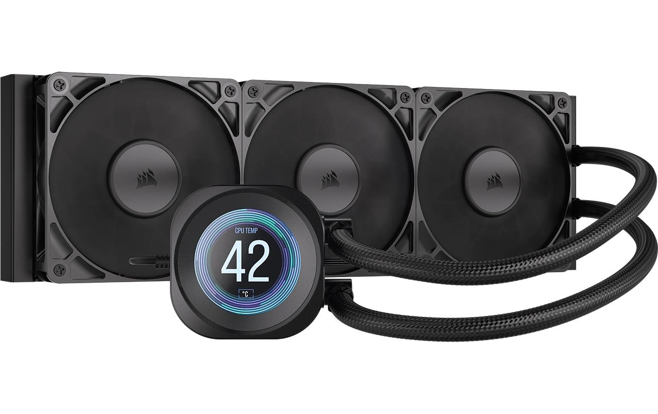 Wasserkühler Cor Nautilus 360 LCD 360mm, Schwarz