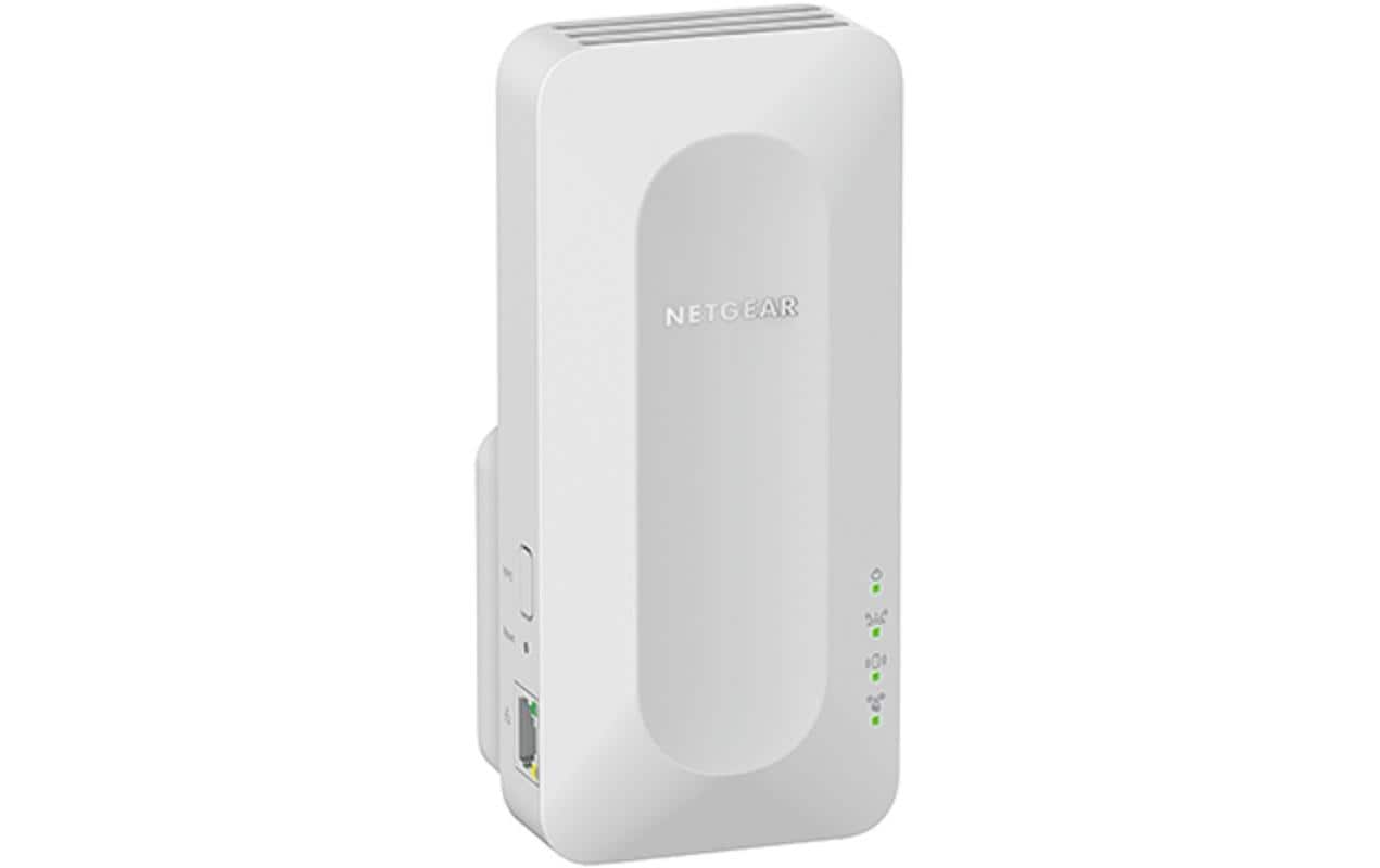 Netgear EAX17: AX3000 WLAN 6 Mesh Extender 4-Stream WiFi 6 Mesh Extender, weiss