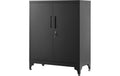 Songmics Aktenschrank schwarz 80x40x90cm,