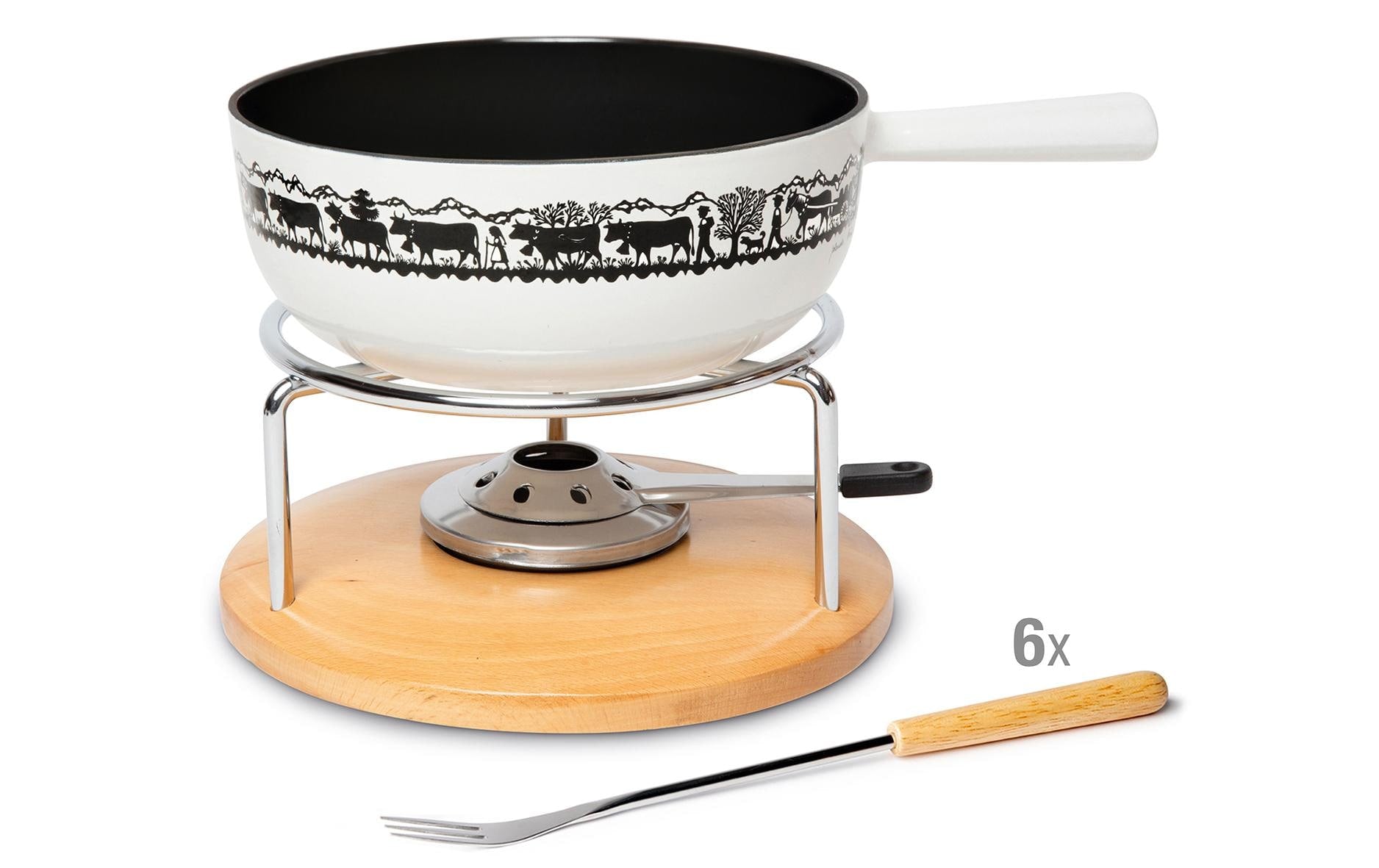 Stöckli Fondue-Set Sätnis Classic Alp 22