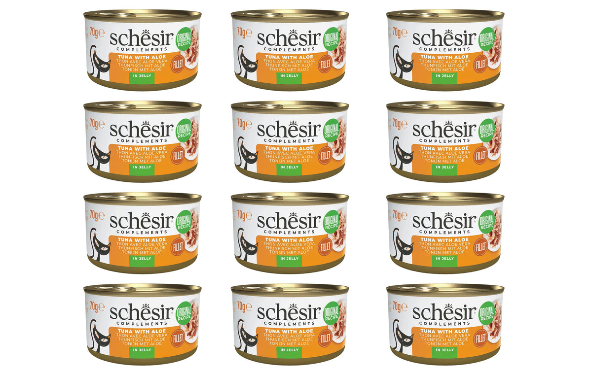 Schesir Cat Thunfisch Aloe Gelée 12x70g Kit 840 g