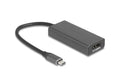 Delock USB-C Adapter zu HDMI/DP 8K, Combo mit HDR Funktion Aluminium