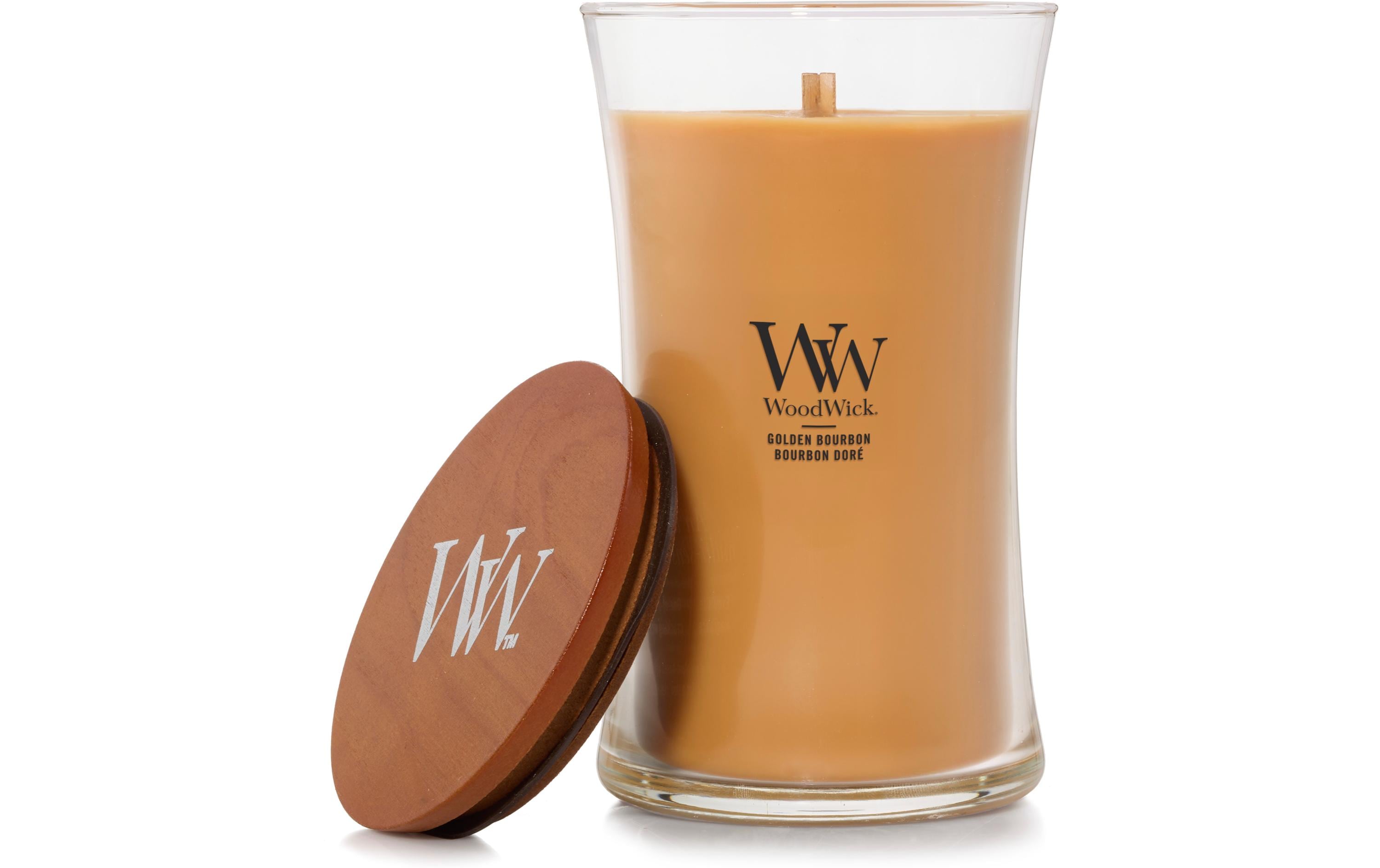Woodwick Duftkerze Golden Bourbon Large Jar