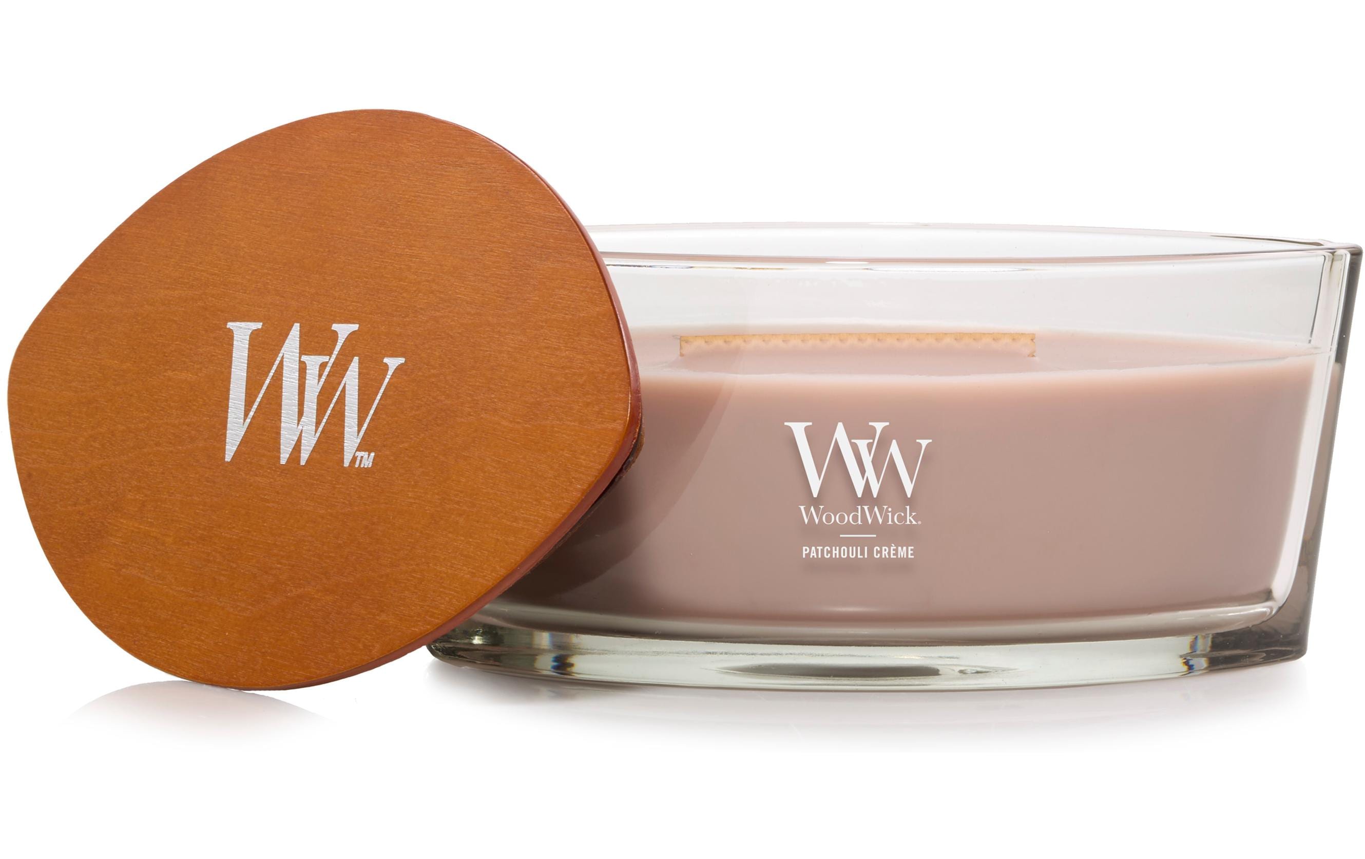 Woodwick Duftkerze Patchouli Créme Ellipse