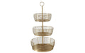 Boltze Etagere Enrico Grösse: 36 x 70 cm, Gold