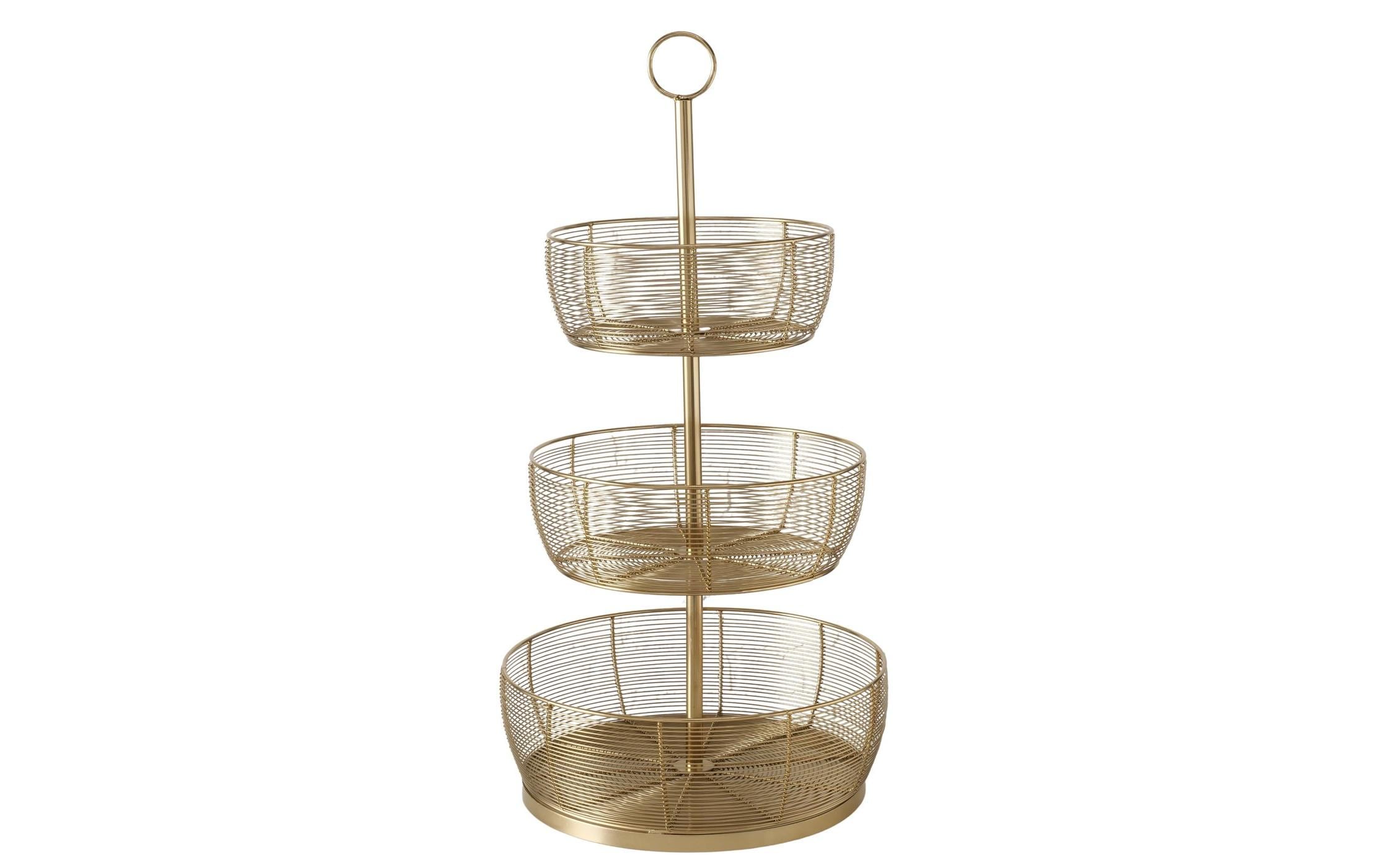 Boltze Etagere Enrico Grösse: 36 x 70 cm, Gold
