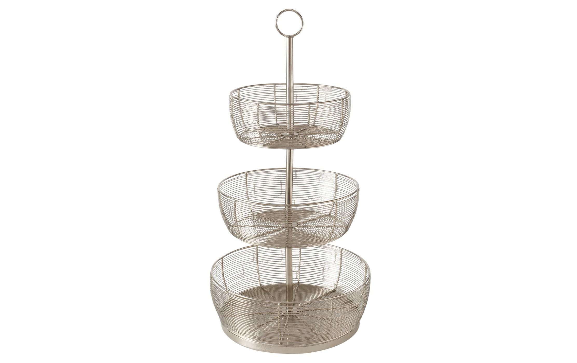 Boltze Etagere Enrico Grösse: 36 x 70 cm, Silber