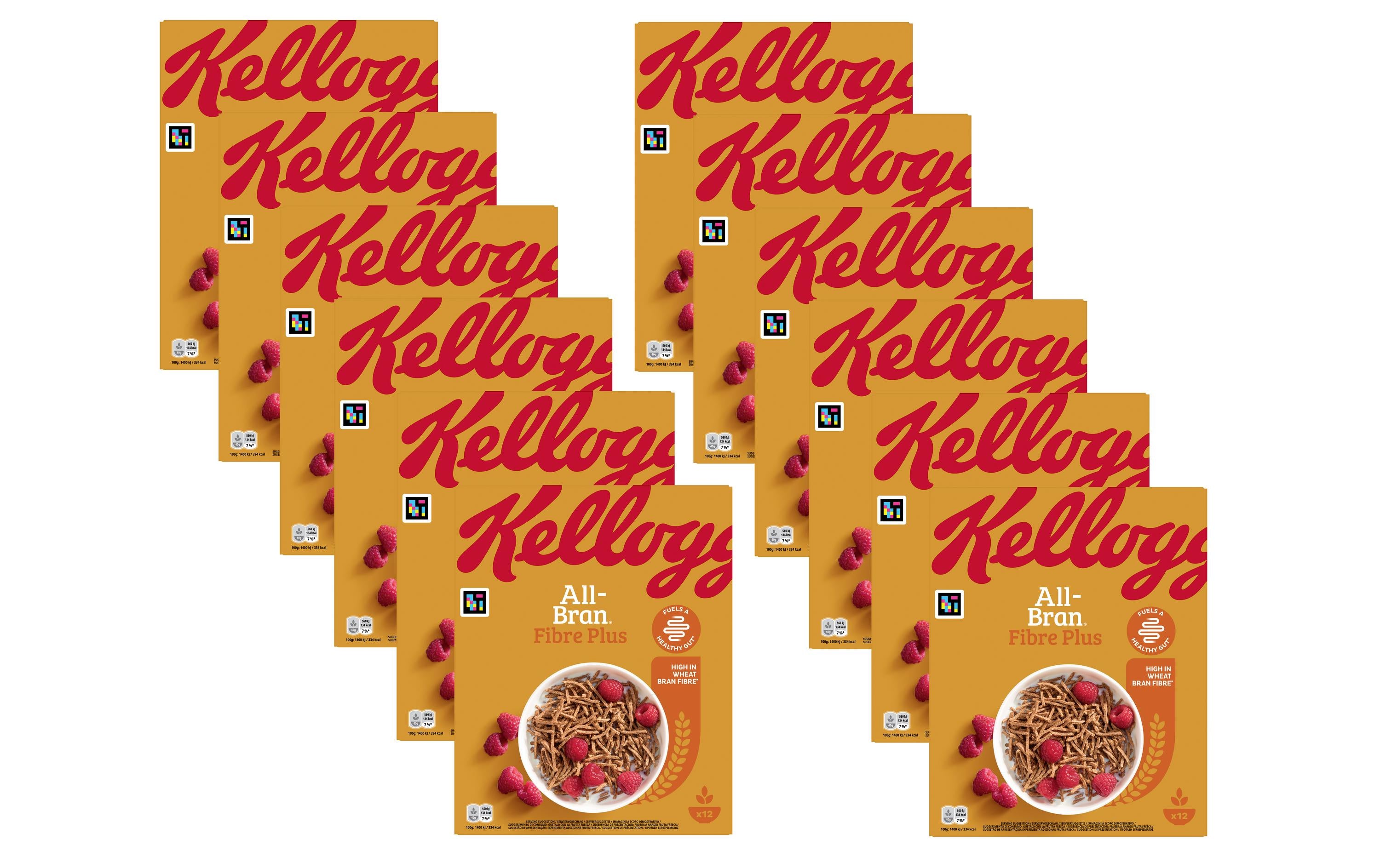 All Bran Fiber Plus 12x500g