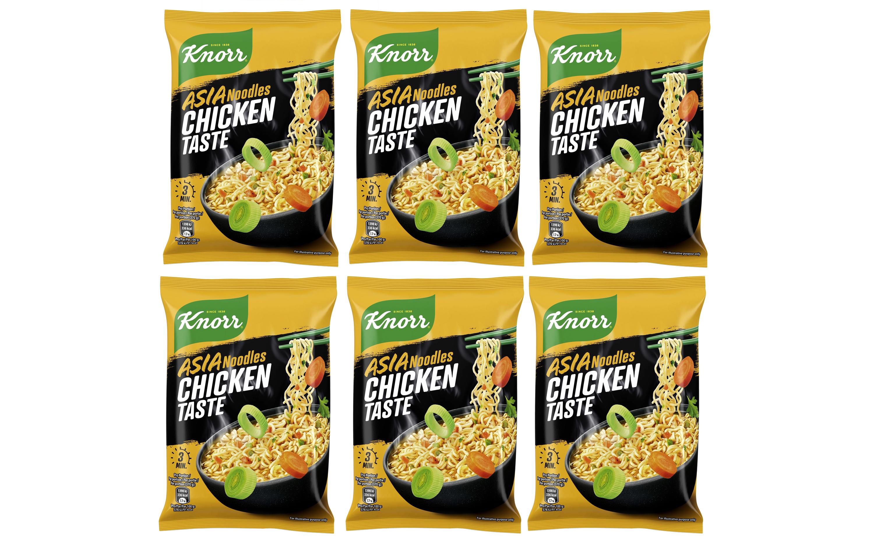 KNORR Asia Noodles Chicken KIT 6 Portionen Becher