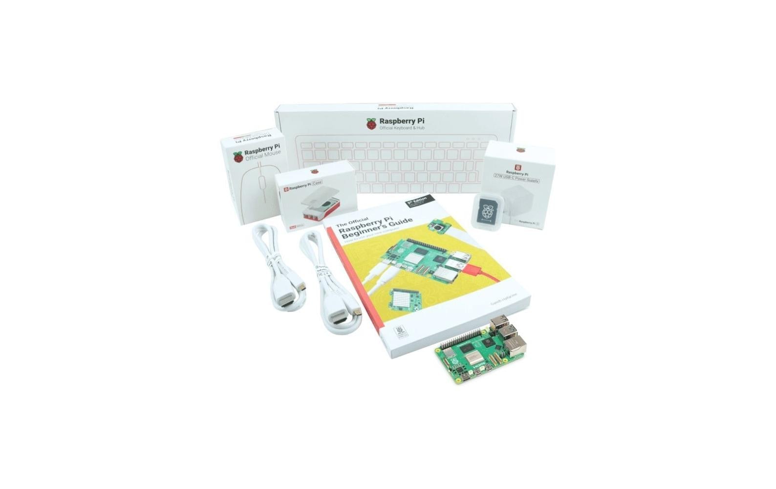 Raspberry Pi5, Desktop Kit. DE-Tastutur Pi 5 4GB, 32GB SD, PSU, Case, HDMI