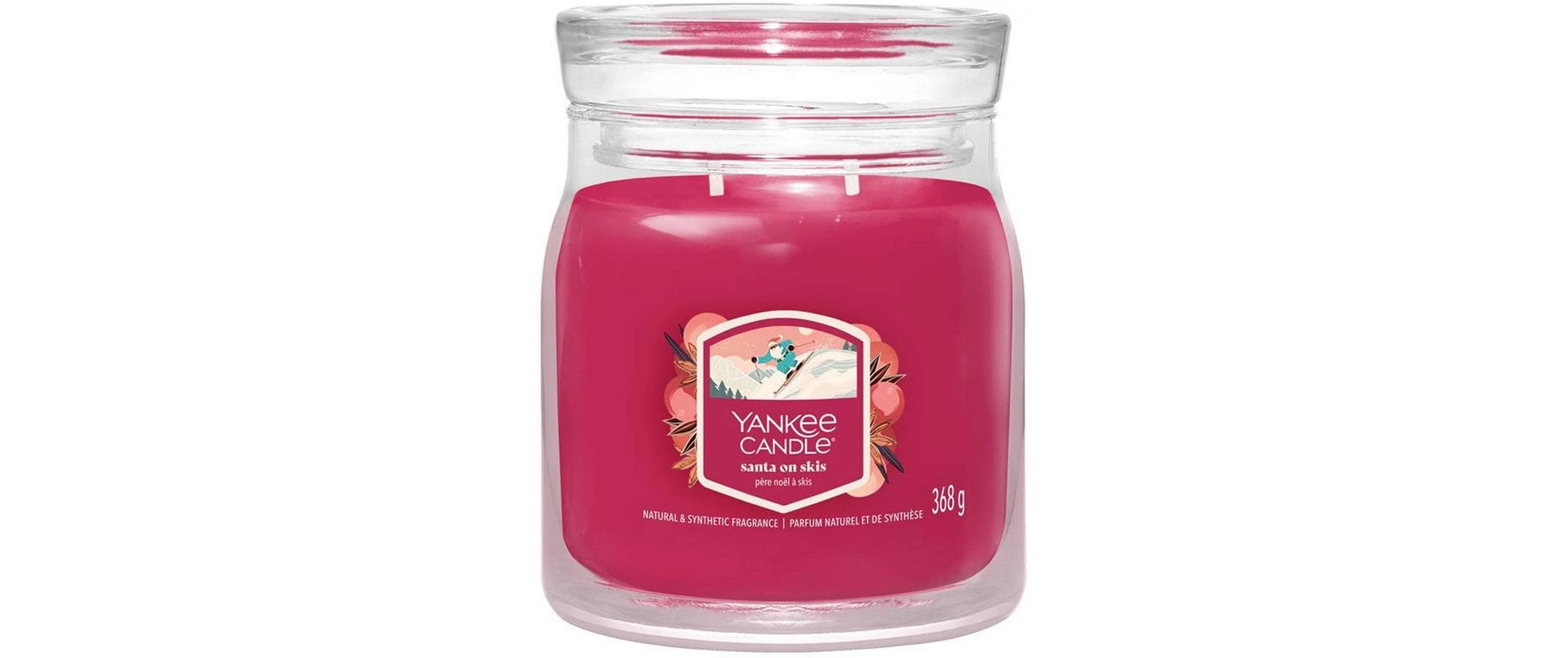 Yankee Candle  Santa on Skis Medium Jar